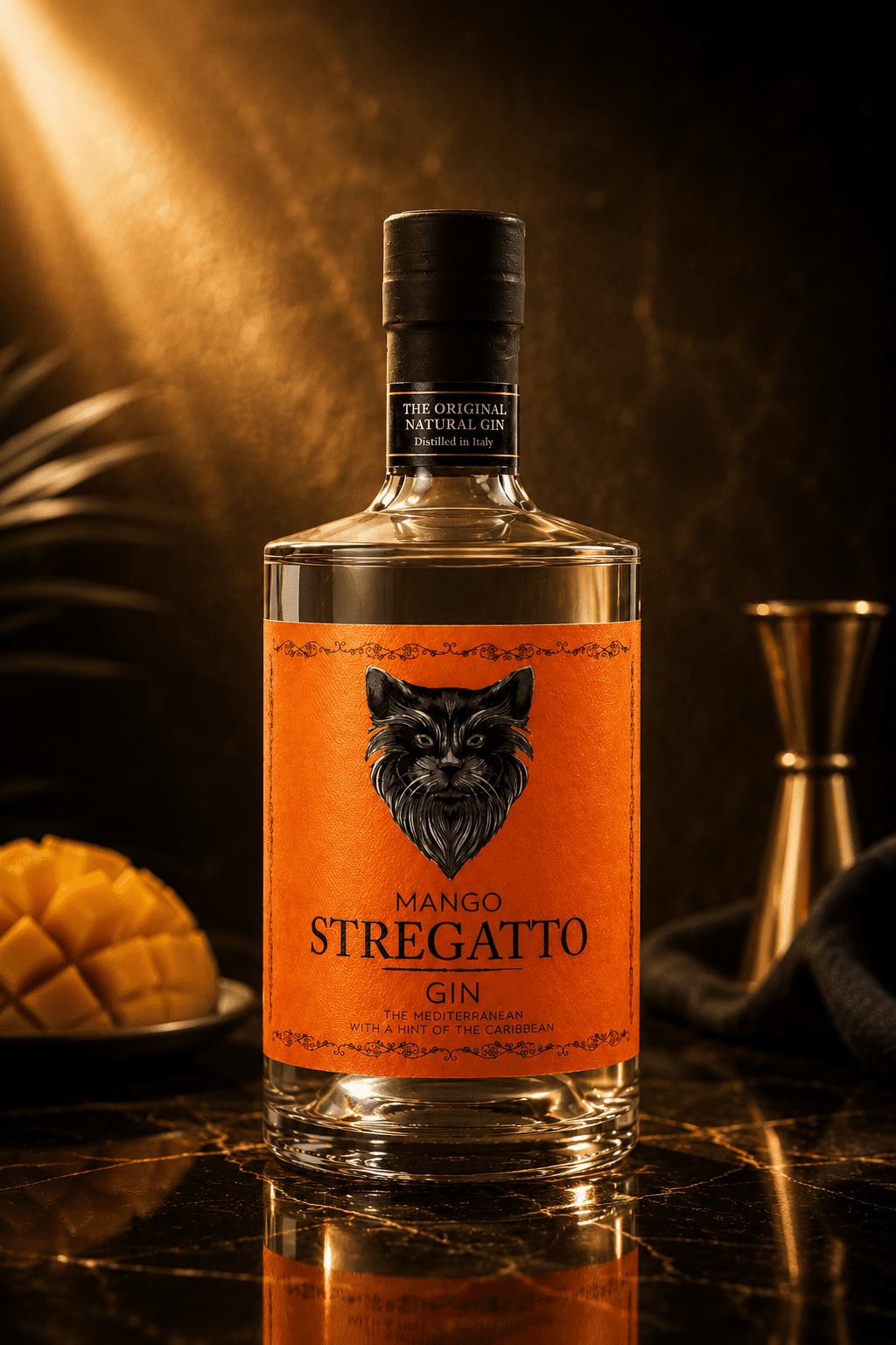 Gin Stregatto Mango e Frutta Tropicale 40% Vol - immagine 3