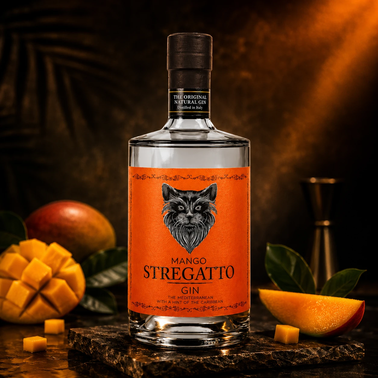 Gin Stregatto Mango e Frutta Tropicale 40% Vol